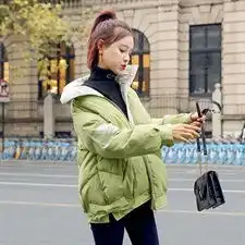  2019新款休闲保暖宽松网红慵懒纯色百搭洋气减龄时尚潮流棉衣
