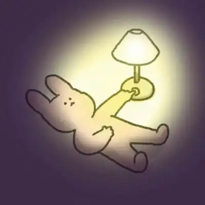  帝江简笔画兔子系列手绘头像