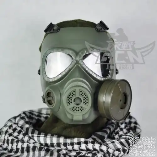  戴防毒面具的士兵