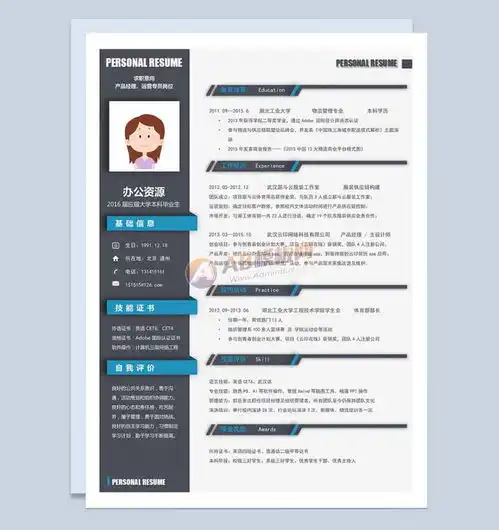  应届大学毕业生求职简历word模板