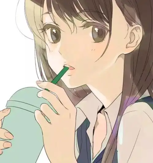  动漫女生头像我怀念的是无话不说