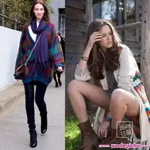  秋冬来到最新欧美街拍毛衣搭配扮酷