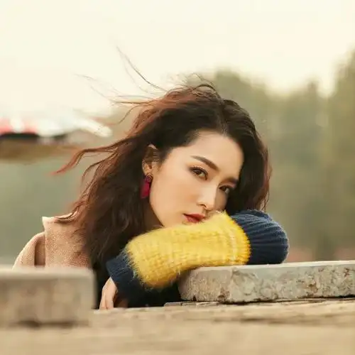 李沁最美最漂亮的头像黑