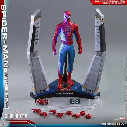  hottoys新品马克4型战衣版蜘蛛侠,致敬漫威全新全异宇宙