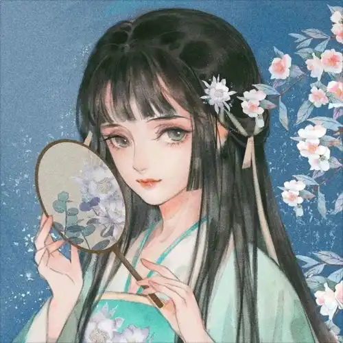  古风女头真人漫头