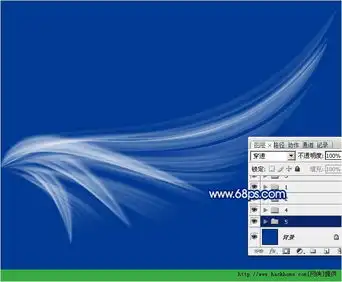  photoshop打造梦幻般的光束翅膀图文教程