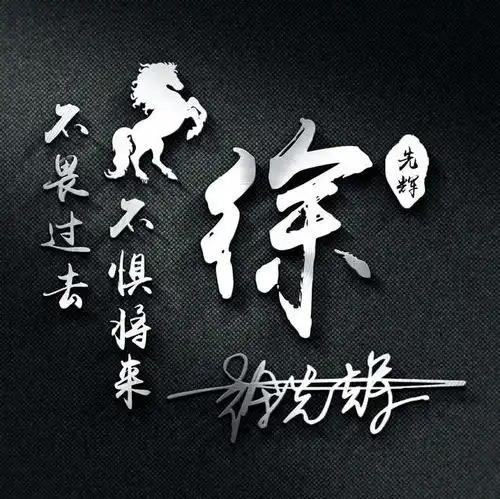  微信头像,姓氏头像,大气3d金属特效励志签名头像,请查收带走