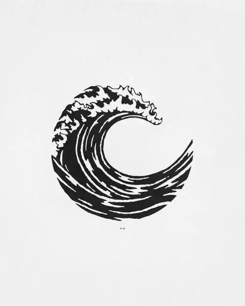  手绘一组简单的黑白小插画