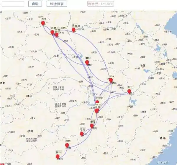  古代诗人轨迹地图,李白这是在打野