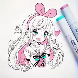  17岁高中少女的二次元漫画画的每一个小姐姐我都想追求