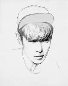 简笔素描头像素描画