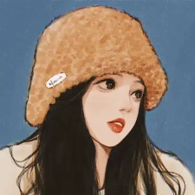  女生手绘头像