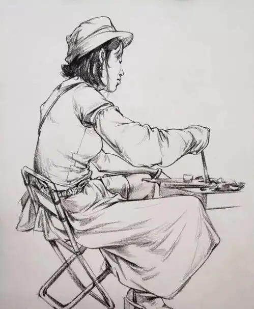  速写人物临摹素材,值得收藏