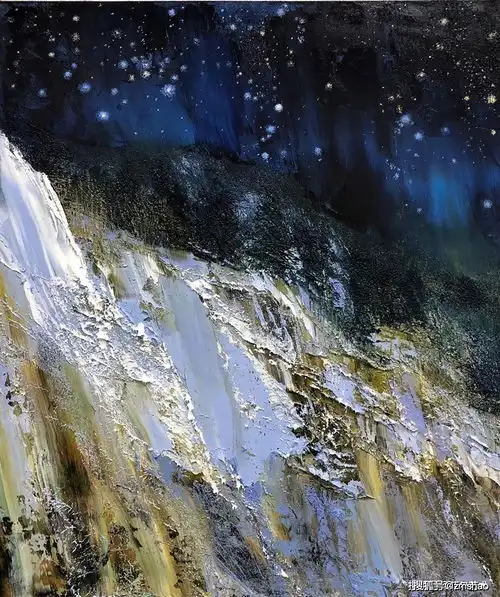  灵动的风景油画肌理