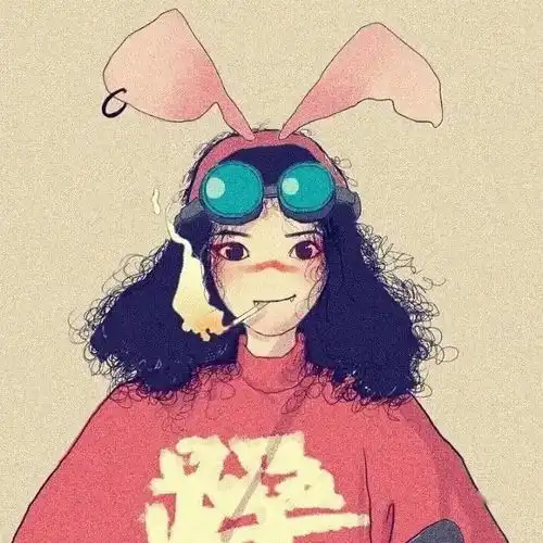  个性二次元动漫头像背景图插画
