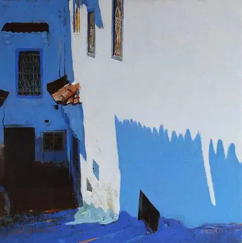 magipuig蓝色系风景油画,极具美感