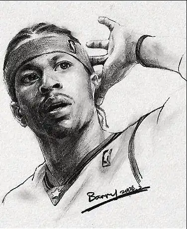  谁你给我一个nba艾弗森罗斯素描头像.和速写.谢谢了