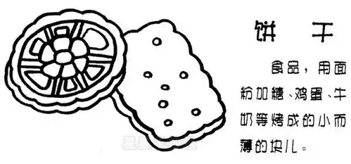 饼干简笔画