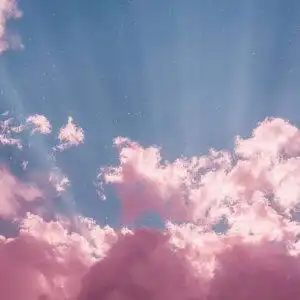  沈言粉色云朵背景图片宇宙星辰风景静物头像我要个性网