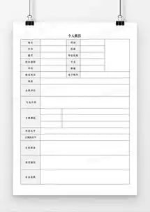 空白简历个人求职简历表格简历word模板下载docx格式熊猫办公