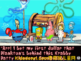  26322in1spongebobsquarepantsbattleforbikinibottomnicktoonsfreezeframefrenzy海绵方块鲍勃2合1英,一款关于可爱海绵宝宝海底收集蟹堡王和铲子的
