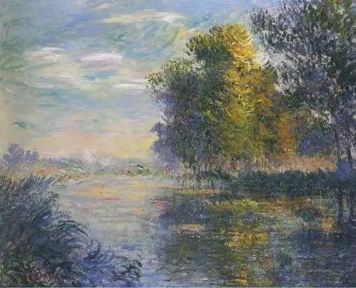  优美的后印象派风景油画法国画家古斯塔夫洛伊索绘画作品
