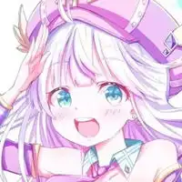  梦幻冰紫色星空少女动漫头像图片