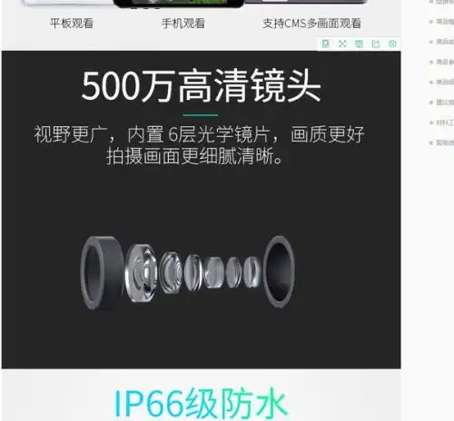  监控摄像头的镜头和实际像素是什么关系