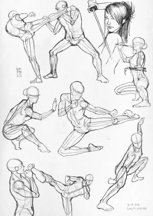  素描速写了解人体结构