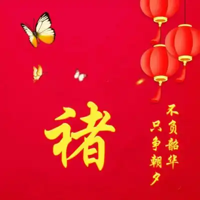  适合父母的微信头像,红红火火红色主题比较喜庆的