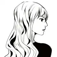  手绘个性头像女生黑白女生唯美黑白手绘头像