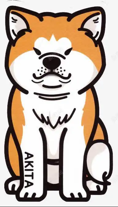  卡通小柴犬创意素材柴犬素材