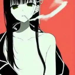  超级丧的动漫头像女二次元病娇血腥头像最恐怖