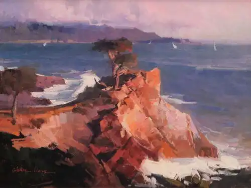  旅美画家梁革作品欣赏