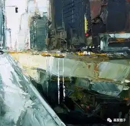  刮刀油画风景,这感觉很爽