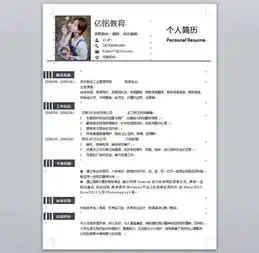  个人求职简历模板065