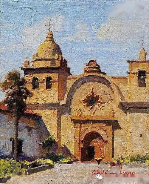  旅美油画家梁革风景油画作品欣赏