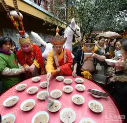  南京玄奘寺唐僧师徒忙施腊八粥