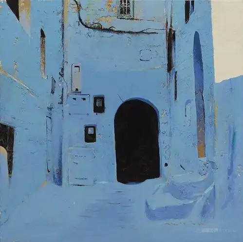  magipuig蓝色系风景油画,极具美感