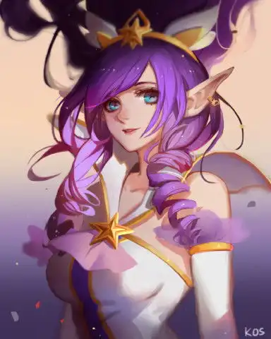  lol魔法少女系列精美头像,韩国画师英雄联盟同人作品欣赏