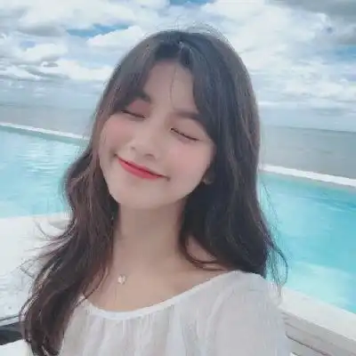 纯蓝色慵懒头像图片女人