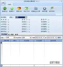  全民家庭记账软件1.1绿色版个人家庭理财软件收支的分析