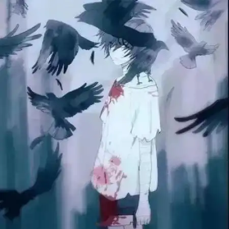 颓废丧的女生头像,重口味的有几张
