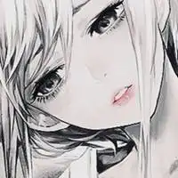  超丧的动漫黑白女生头像微信头像图片大全