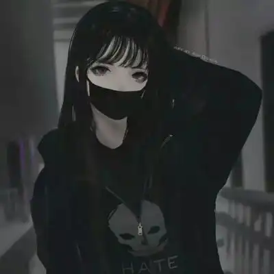  黑化族头像少女图片黑化家族漂亮的图片大全