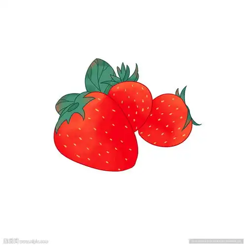  草莓插画素材设计图