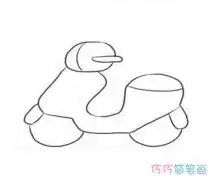  超炫酷简单摩托车的画法素描摩托车简笔画图片