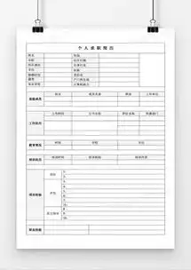  个人求职简历表格空白简历word模板下载熊猫办公