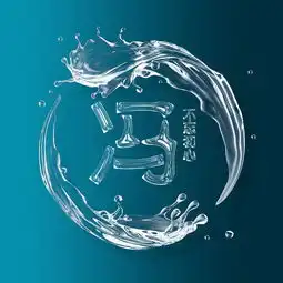  微信头像姓名头像,晶莹动感水花姓氏头像,让你的头像与众不同