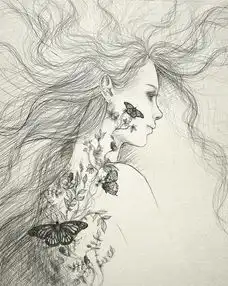  摇滚和流行文化人物咖啡插画图片